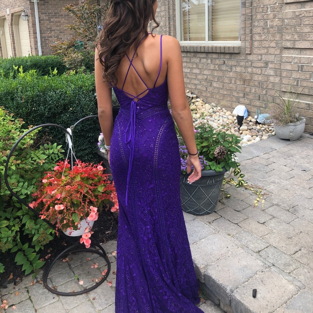 Elle wild purple prom/homecoming dress